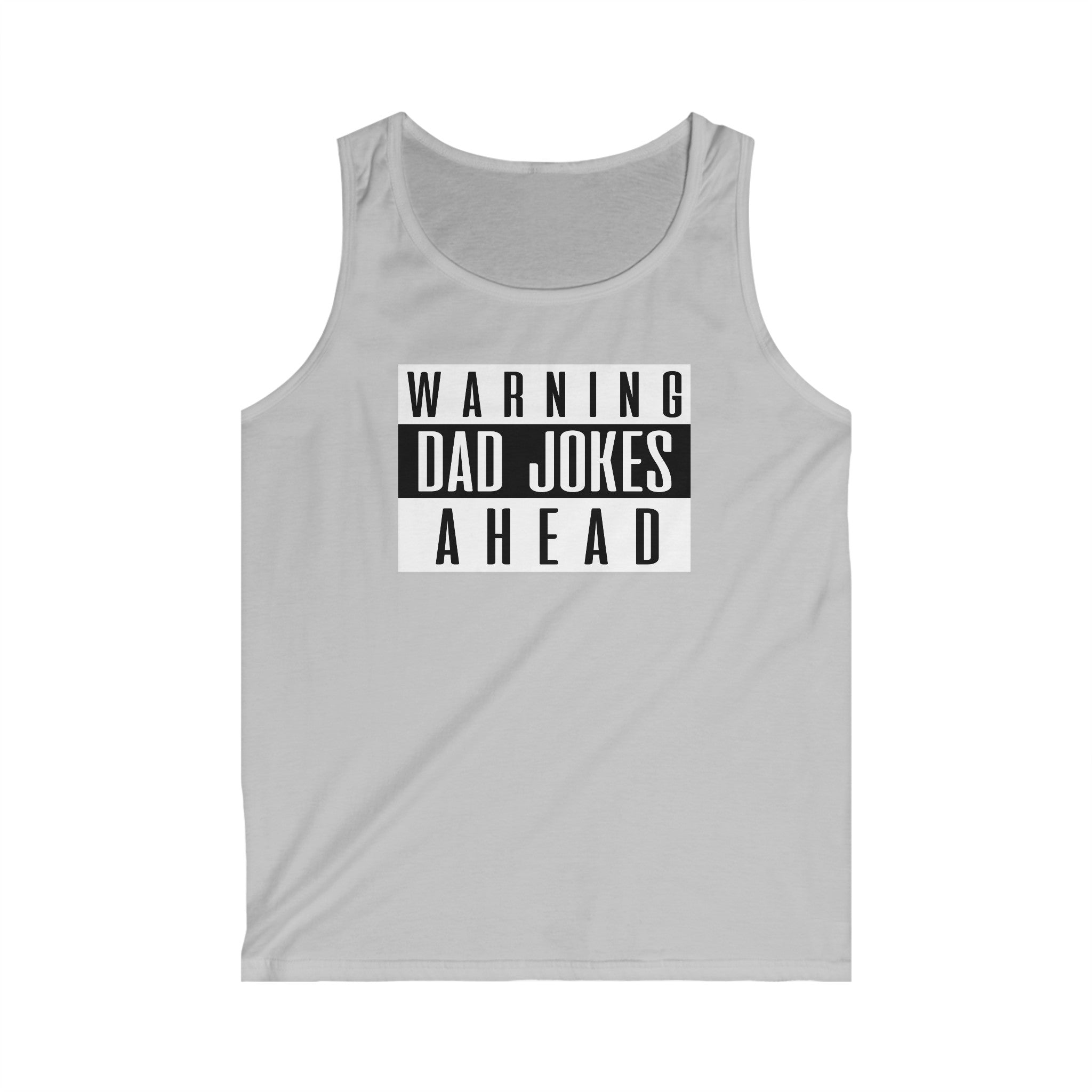 Warning Dad Jokes Ahead Men's Tank Top