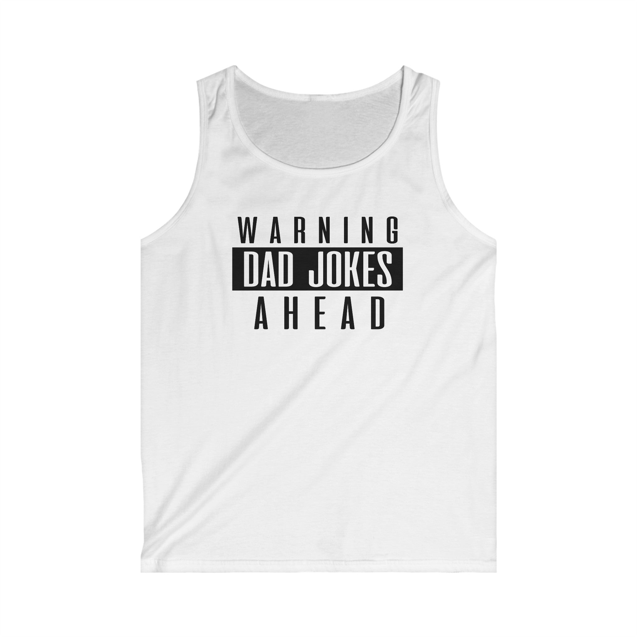 Warning Dad Jokes Ahead Men's Tank Top