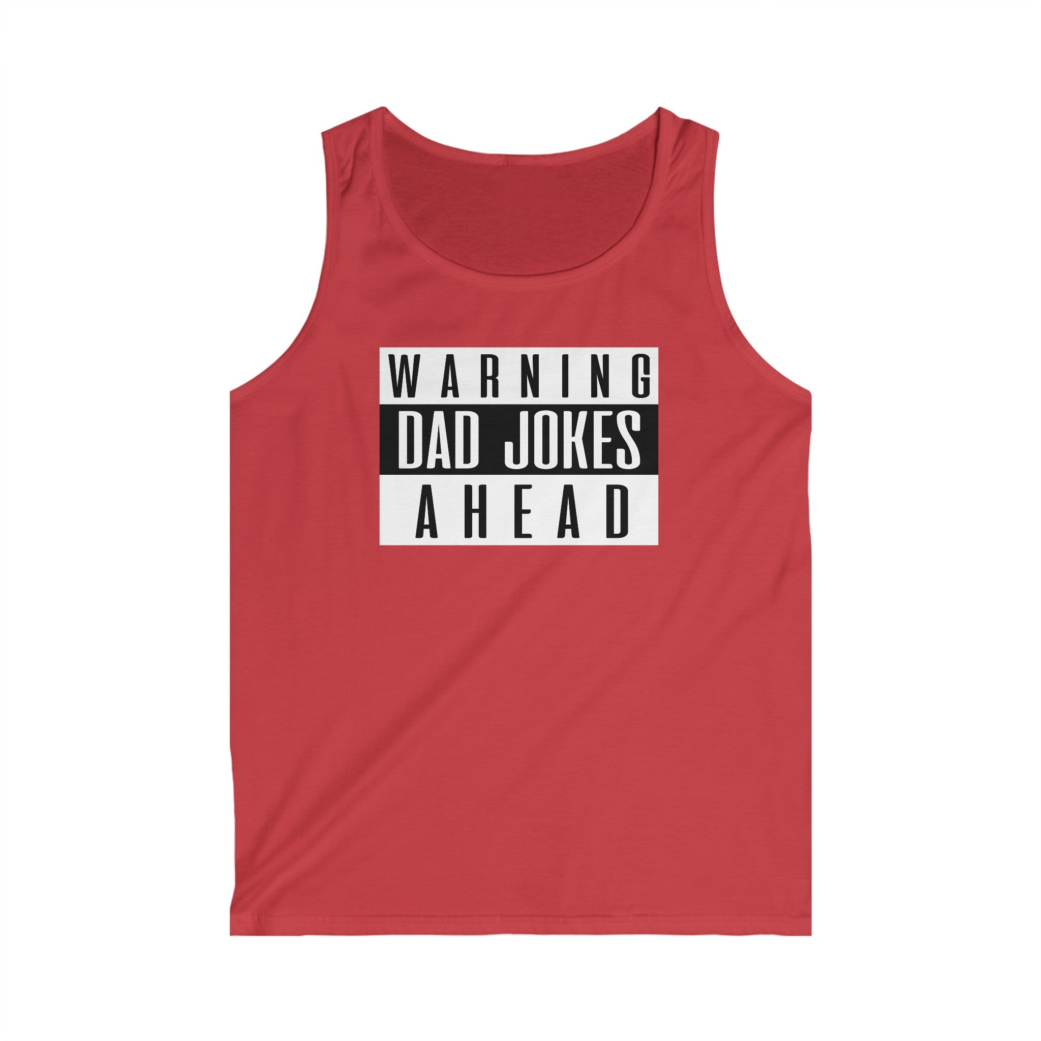Warning Dad Jokes Ahead Men's Tank Top