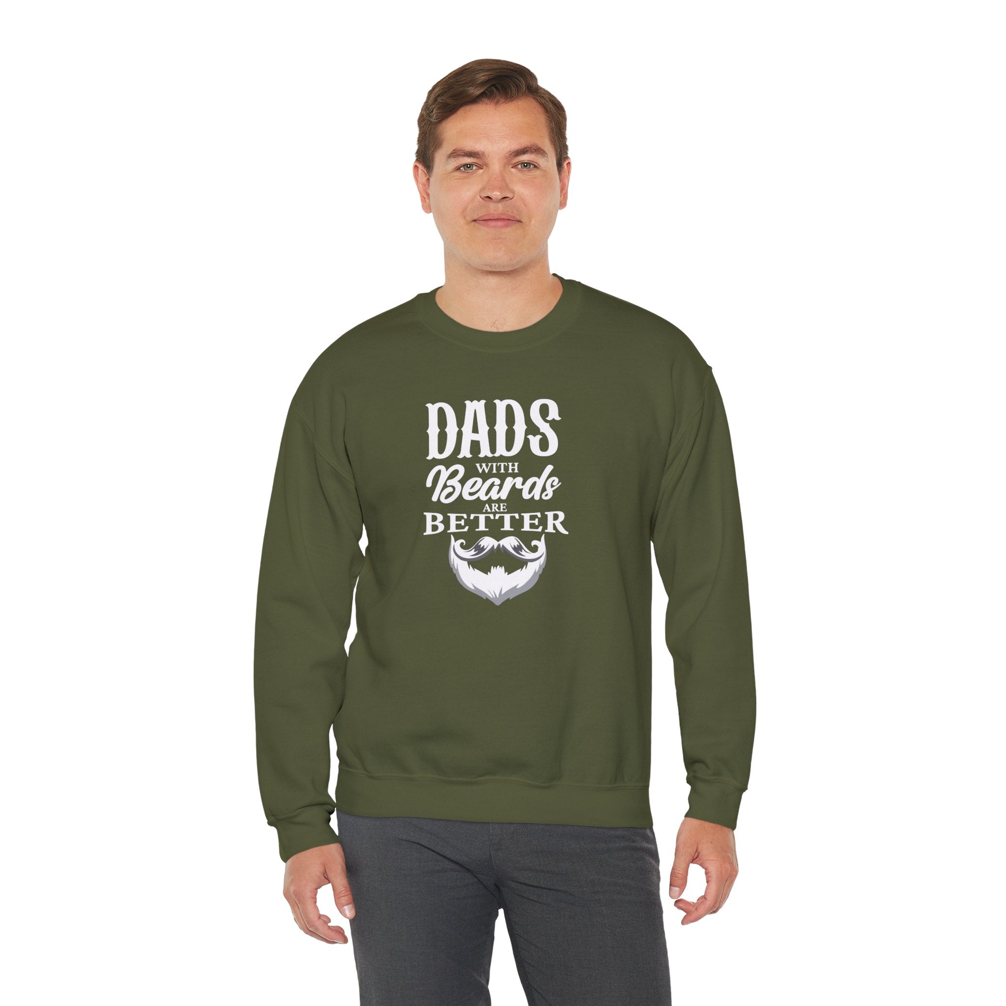 Dad's With Beards Are Better Men's Sweatshirt