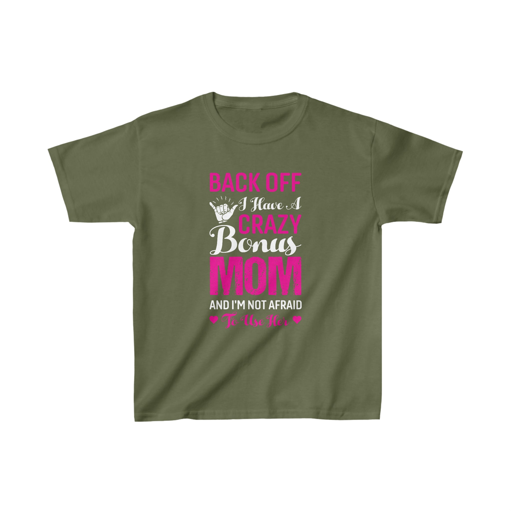 Back Off I Have A Crazy Mom Kids T-Shirt