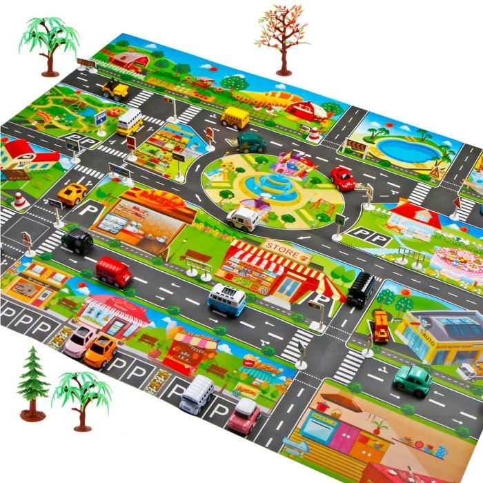 Car Road Play Mat