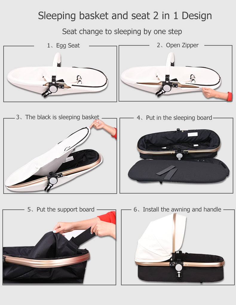 Rotatable Luxxe Baby Stroller