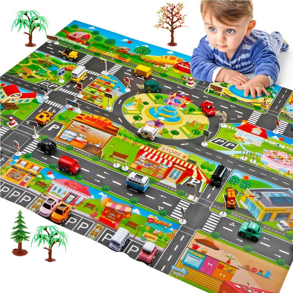 Car Road Play Mat