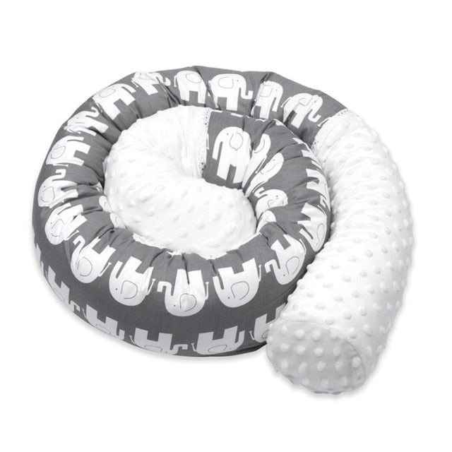 Deluxe Elephant Baby Crib Bumper