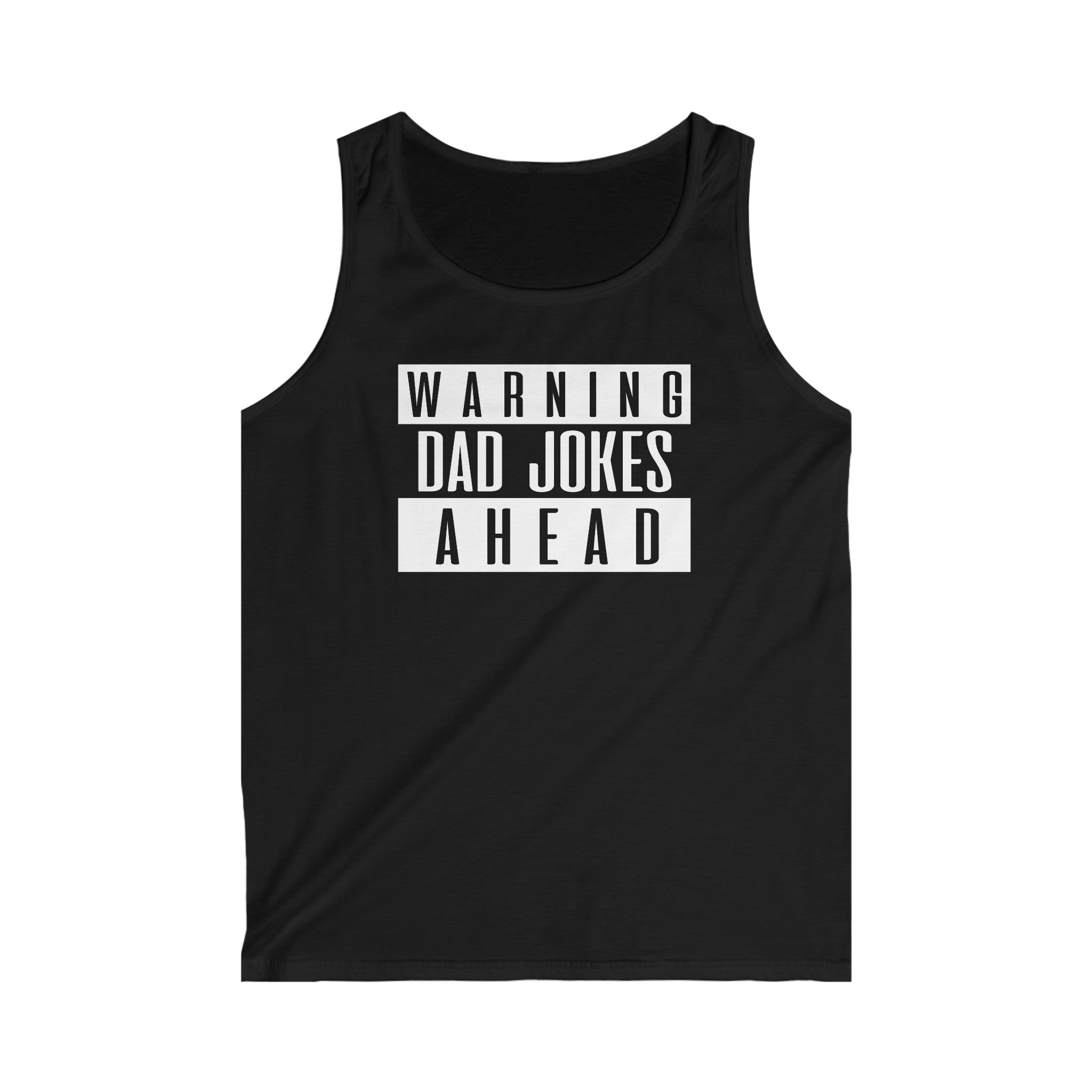 Warning Dad Jokes Ahead Men's Tank Top