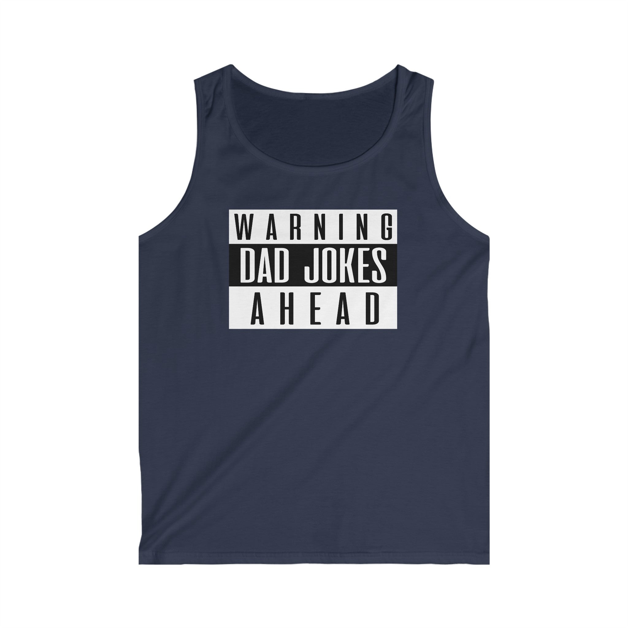 Warning Dad Jokes Ahead Men's Tank Top