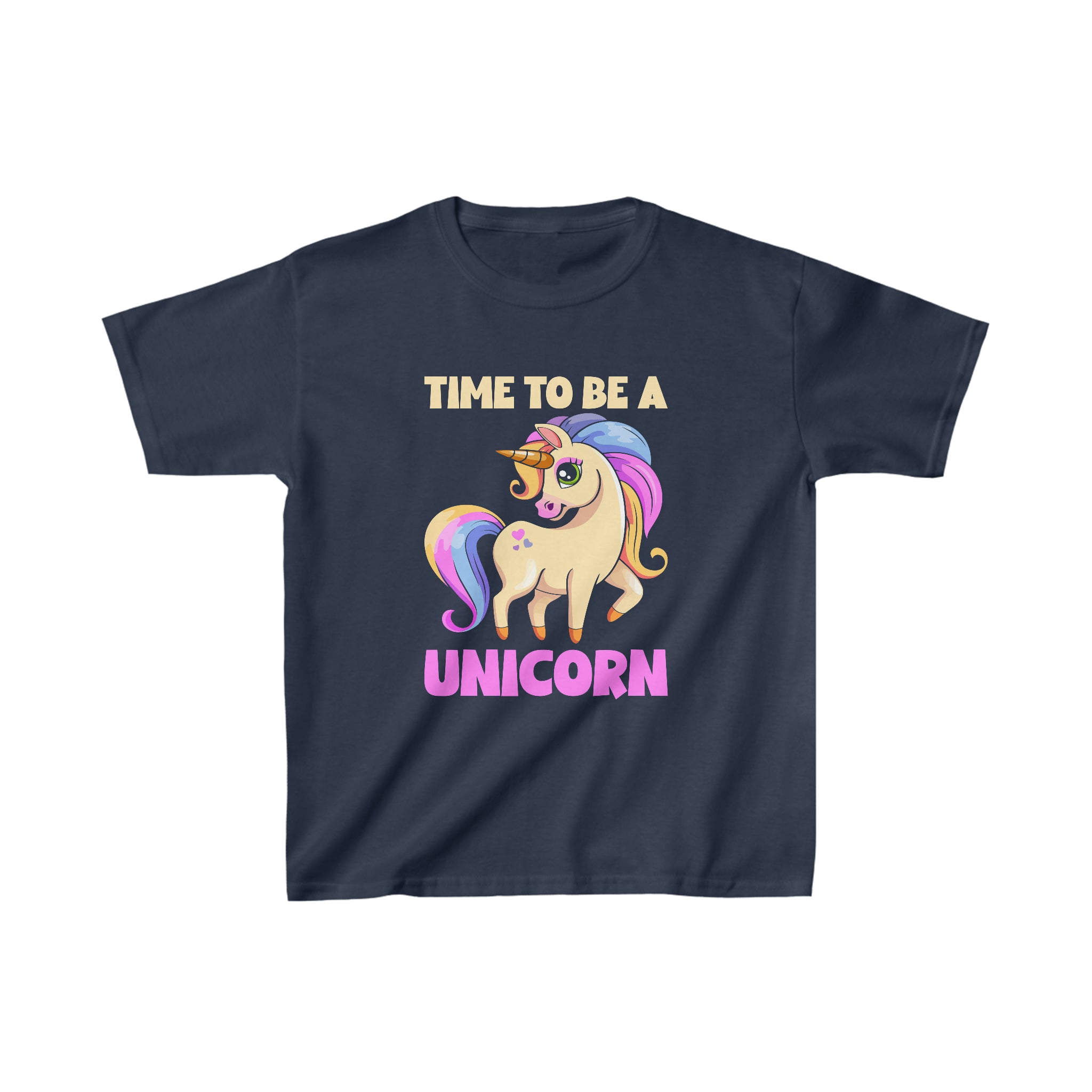 Time To Be A Unicorn Kids T-Shirt
