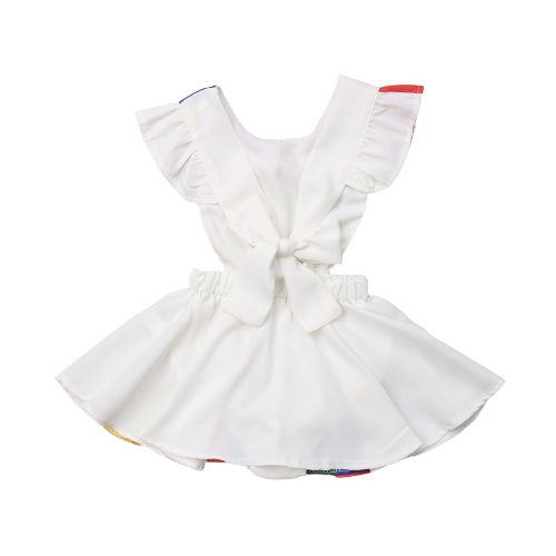 Rainbow Ruffled Dress